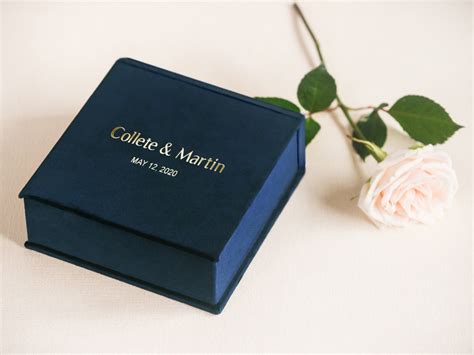 Proposal Ring Box, Personalized Ring Bearer Box With Removable Ring ...
