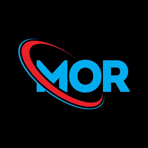 logotipo de mor. más carta. diseño del logotipo de la letra mor