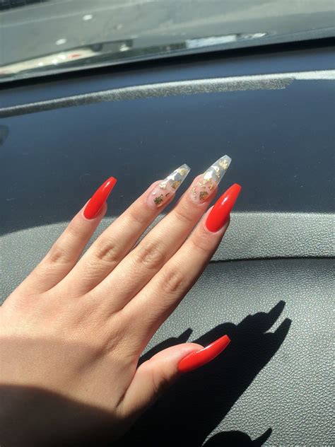 Red Acrylic Nails