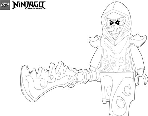 Розмальовка Банша із LEGO NINJAGO роздрукувати на Rozmalovki.com.ua