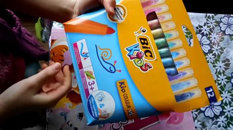фломастеры bic - YouTube