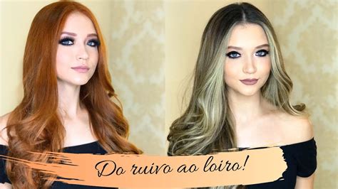 Como Sair Do Ruivo Para O Loiro - COMO SAIR DO RUIVO E FICAR LOIRA EM UMA ÚNICA VEZ! - YouTube