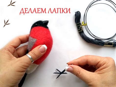 Мастер-класс: реалистичные лапки для птички | Валяние, Птички, Вязание ...
