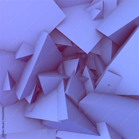 3D geometric abstract background. Blue color. Stock Illustration ...