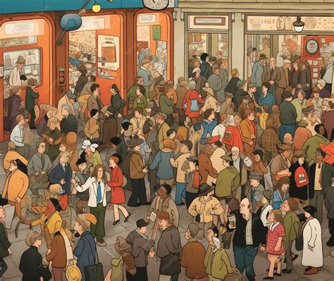 Premium AI Image | Impatient customers elbowing their way through