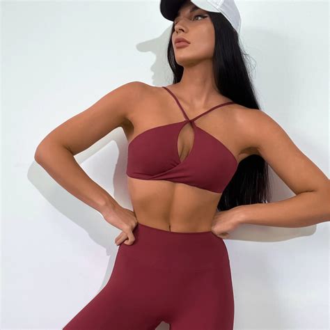 Sexy Yoga Clothing 2 Piece Sets Womens Outfits Sports Bra Legging Suit