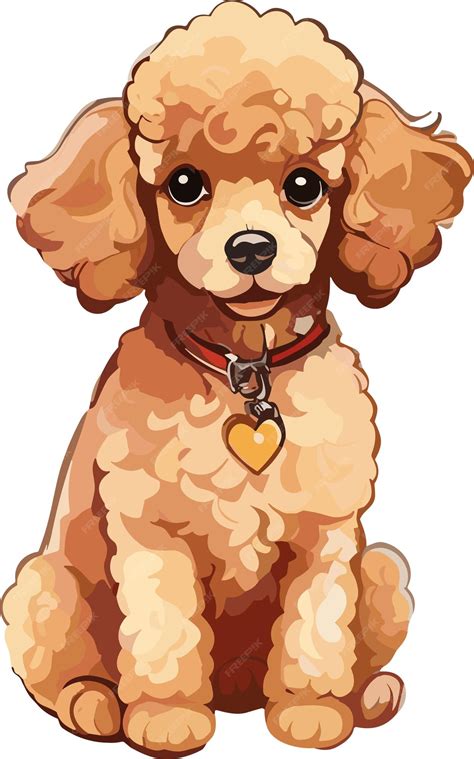 Premium Vector | Cartoon a cute poodles cute dog vector poodles cute