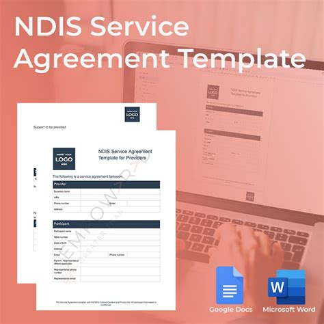 ndis service agreement template  allied health providers editable