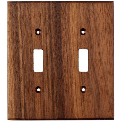 oak reclaimed wood wall plate  gang light switch cover virgin