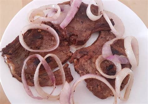pork steak recipe  crisel cookpad