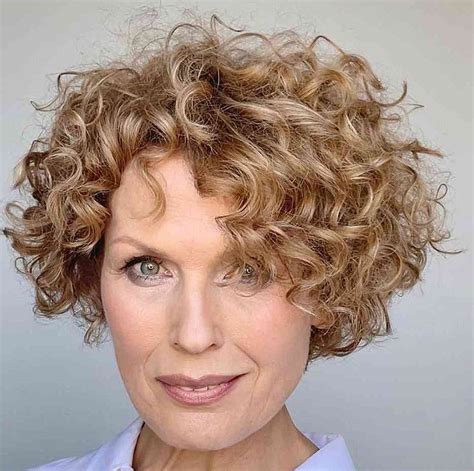 trending curly bobs  older women fabbon