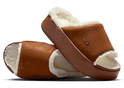 nike calm elevation fur  light british tan coconut milk womens