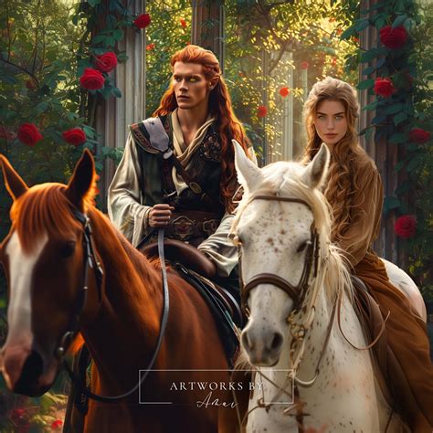 Tijana Radivojevic on Instagram: "Lucien and Feyre in Spring Court Book