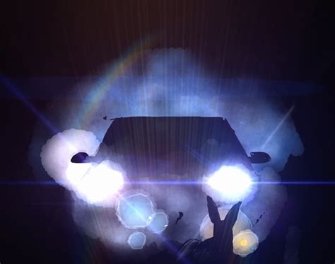 Travis Morgan — Rabbit in Your Headlights Painted on my iPad with...