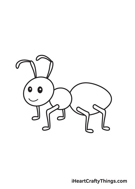 Ant Drawing - How To Draw An Ant Step By Step