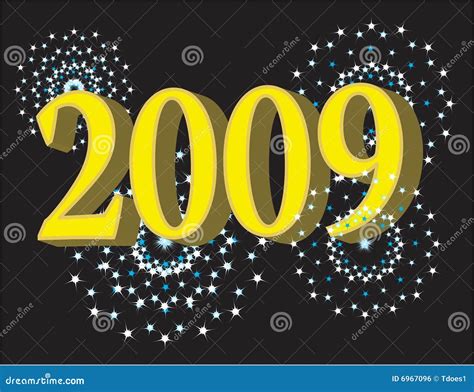 year stock vector illustration  nightime computer