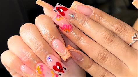 BAD BUNNY NAILS | BEGINNER NAIL TUTORIAL | KAYSKLAWSS - YouTube