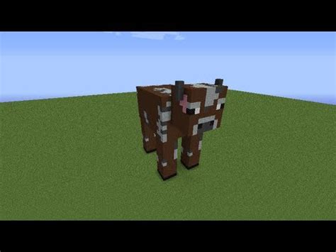 как построить корову в minecraft - YouTube