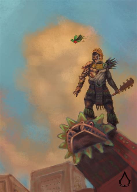 Aztec inspired AC art I made : assassinscreed