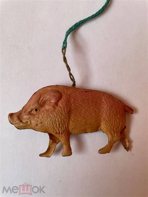 Елочная игрушка СССР картонаж кабан объемная Аукцион с 1 рубля (торги ...