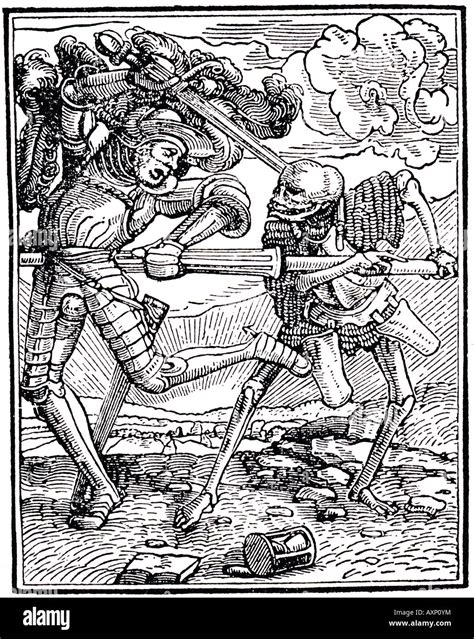 HANS HOLBEIN Dance of Death a print from the engraved series of 1526 ...