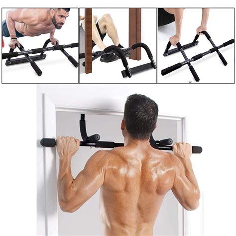 Multi-Gym Doorway Pull Up Bar and Portable Gym System, Horizontal Bar Pull Up Bar Dips Situps ...