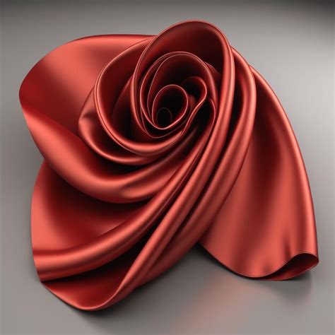 Premium Photo | Red satin ribbon