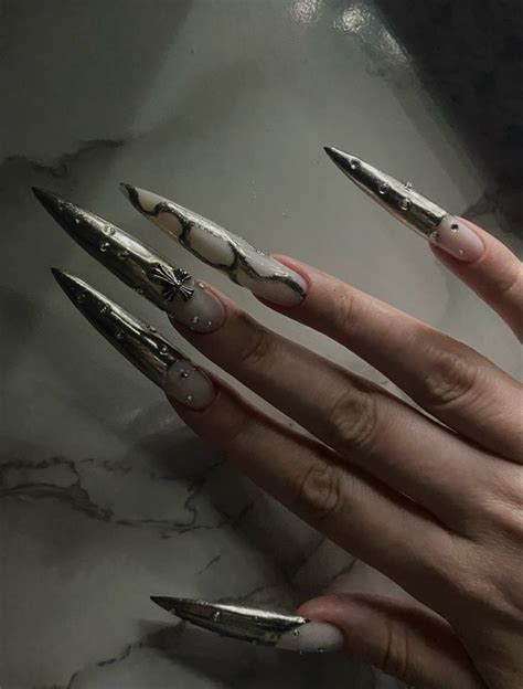 Punk Nails, Glow Nails, Nail Jewelry, Clean Nails, Chrome Nails ...