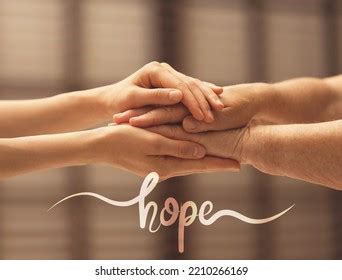 Concept Hope Caregiver Elderly Woman On Stock Photo 2210266169 ...
