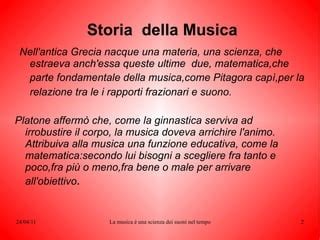 Historia de La Musica | ODP