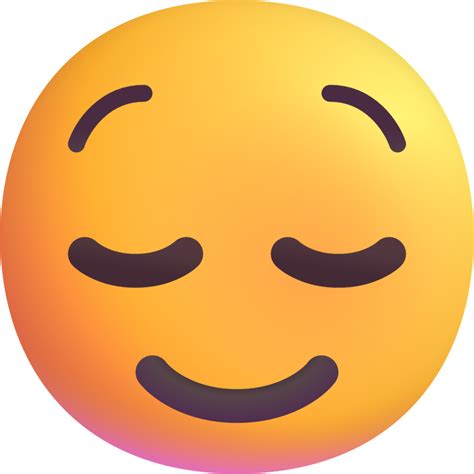 "relieved face" Emoji - Download for free – Iconduck
