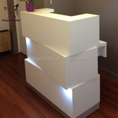 China Modern spa reception desk mdf white reception desk for office ...