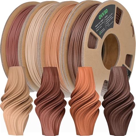 amazoncom ovvd wood  printer filament bundle wood pla filament