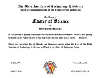 msc information systems  working professionals bits wilp
