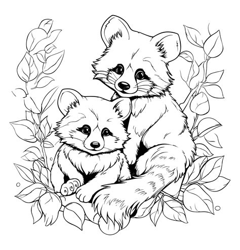 Red Panda Coloring Pages For Adults Coloring Pages