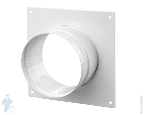 Фланец Vents ФМК 150 (188х204х50) белый, из специальной стали с ...