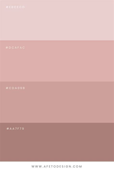 Paleta de Cores Rose | Paletas de cores neutras, Paleta de cores rosa ...