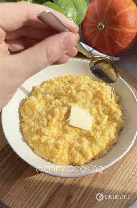 Полезная тыквенная каша с молоком – рецепт | FoodOboz