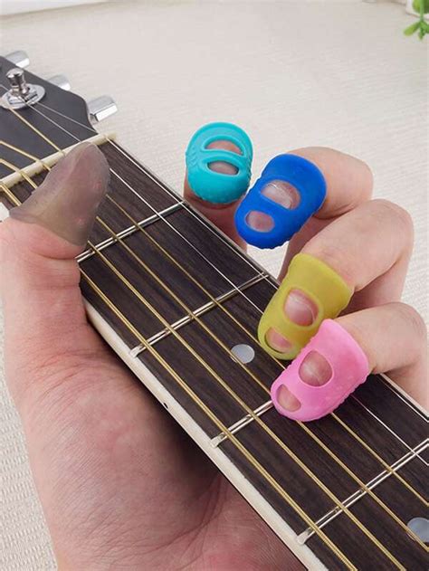 4pcs Random Color Guitar Finger Protector | SHEIN USA