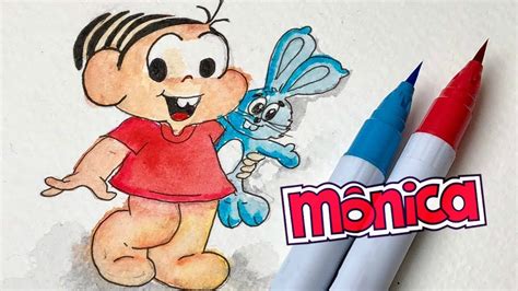 Fotos Da Mônica Para Desenhar - Como desenhar a Mônica da Turma da Mônica - YouTube
