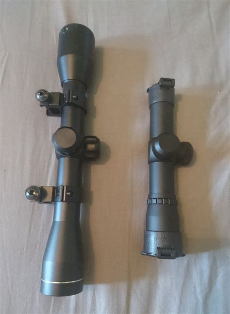 Pair of 4x magnification rifle scopes - Parts - Airsoft Forums UK