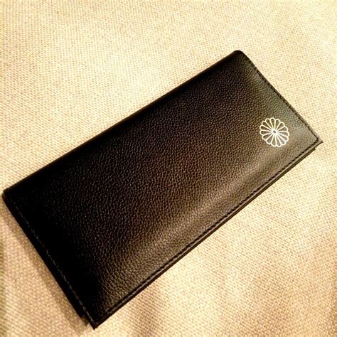 【皇居 限定 】本革 長財布 黒 東御苑 本丸 売店 ブラック 折り財布 - メルカリ