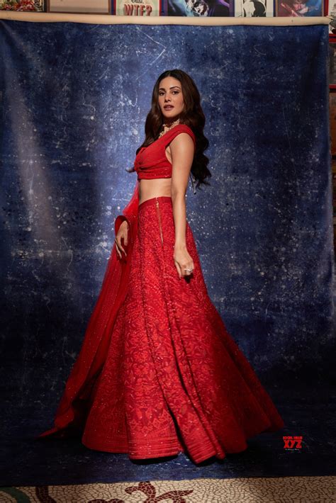 Actress Amyra Dastur Is A Sight To Behold In This Red Lehenga Look HD