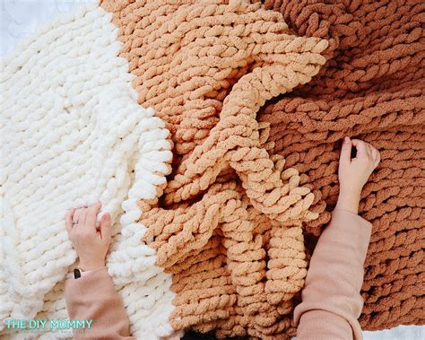 knit  chunky blanket  beginners  needles required cozy