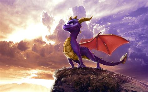 HD Wallpaper of Spyro from The Legend of Spyro: Dawn of the Dragon