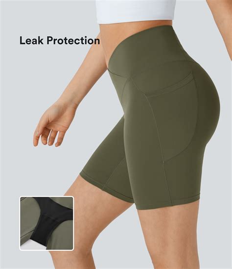 Pantalón corto Softlyzero™ motociclista protección contra fuga yoga