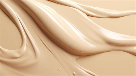 Premium AI Image | Beige viscous liquid Beige cosmetic cream Skin care