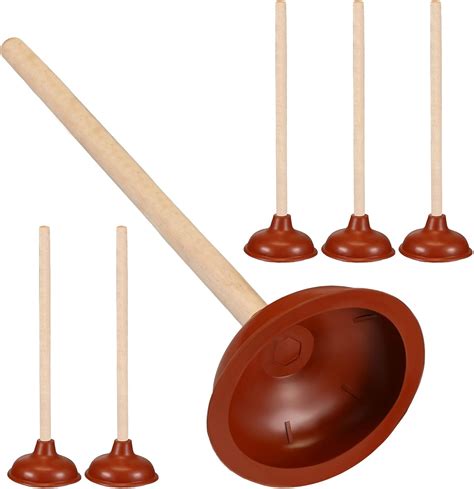 lallisa toilet plungers    long wooden handle force suction