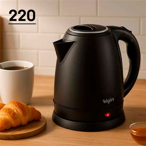 Chaleira Eletrica Elgin É Boa - Chaleira Elétrica Elgin Inox Preta 220V – Design Moderno e Aquecimento ...
