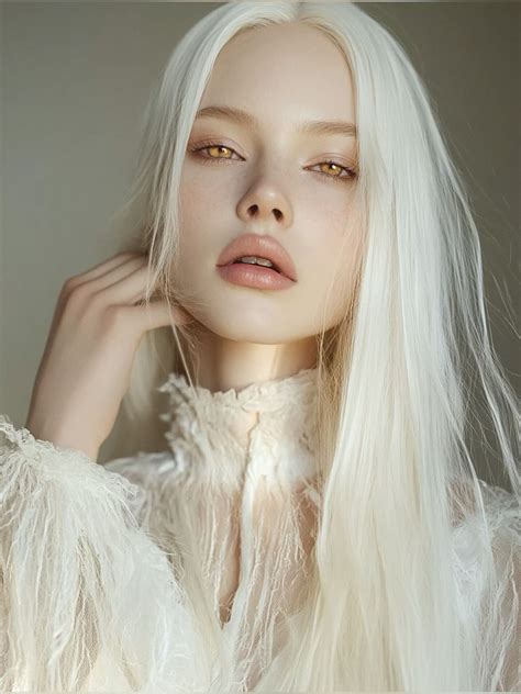 Anuki by Age of Ascension in 2025 | Short white hair, Albino girl
